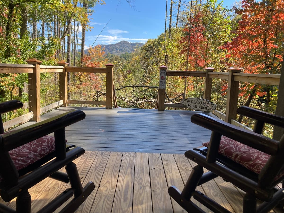 Fall view from the deck